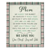 Custom kids name Grandma Blanket - Gift for Grandma Nana Mom Birthday Mother's day - Lovscape